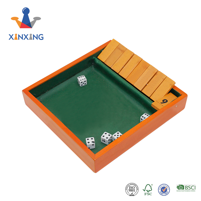 2-Player Shut The Box Wooden Board Game