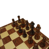 Folding Wooden Standard Travel International Chess Board Game Set, 15.3"x15.3" Folding Wooden