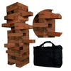 Giant Wooden Tumbling Tower (Stacks to 5+ Feet) Stained Solid Pinewood Blocks Stacking Game