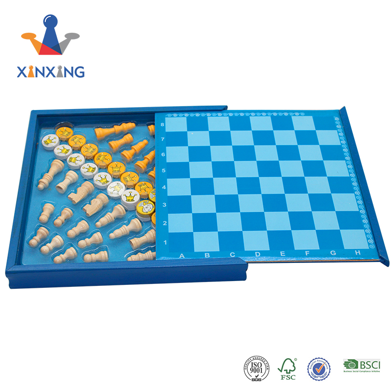 wooden box chess set