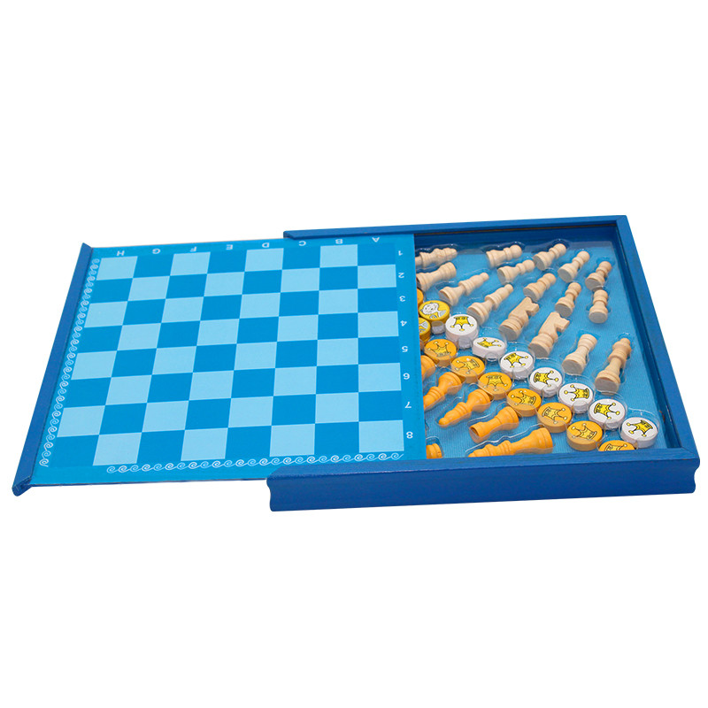 wooden box chess set