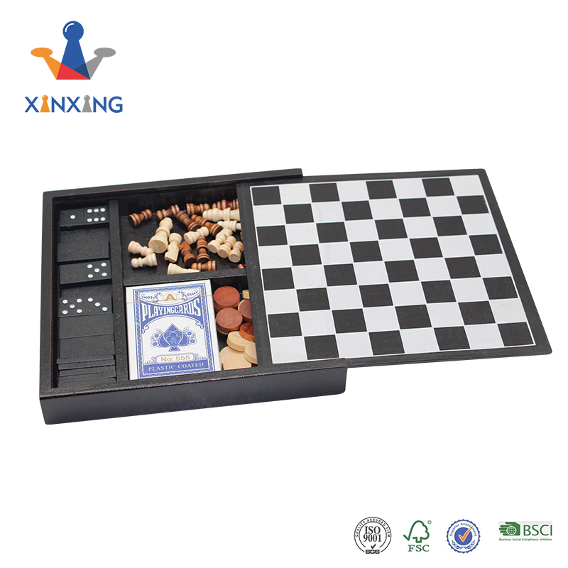 wooden backgammon set