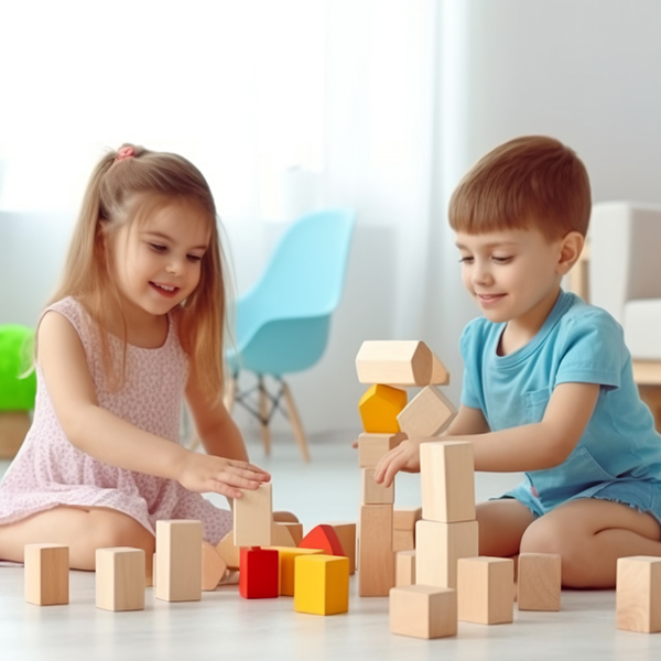 Why is it said that building blocks are one of the most exercise children's brain toys?