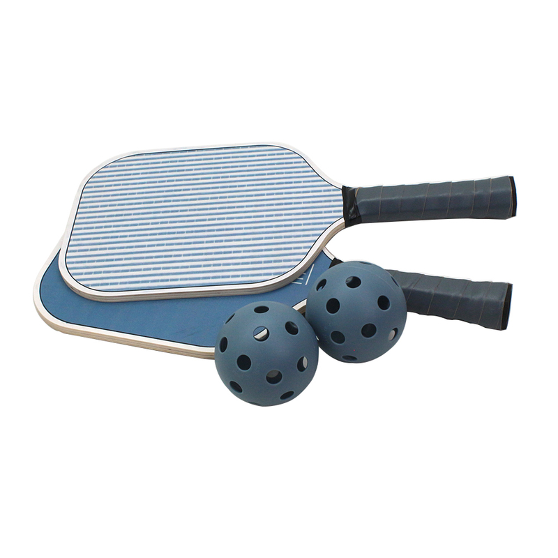 Wooden Pickleball Paddle Set with 2 Pickleballs Colors And Bags Can Be Customized