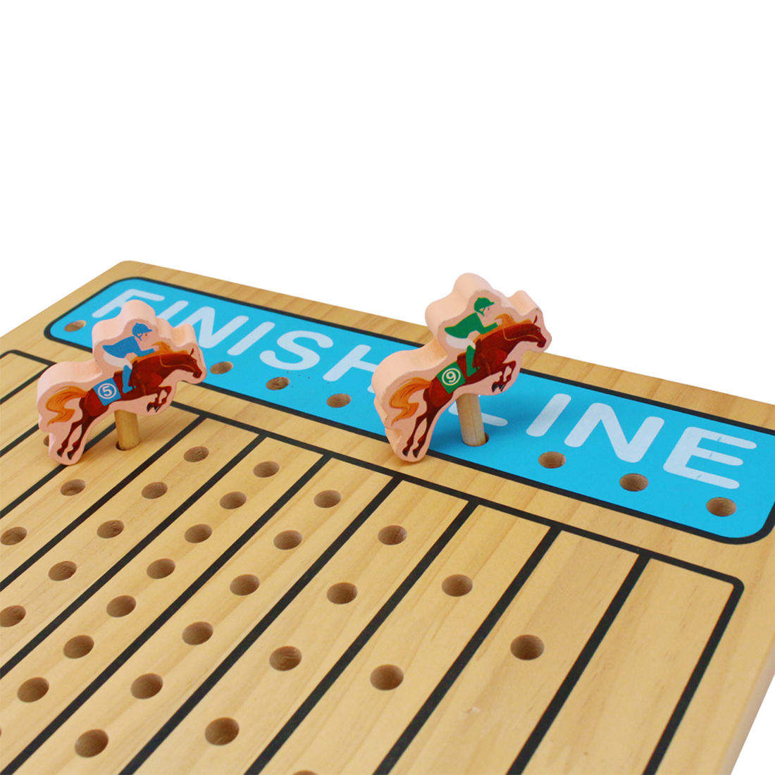 Wood Metal Horses Thickened Finish LINE Large Luxury with Cards Dice Classic Horseracing Game top toys Horse Racing Game Board