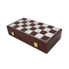 Majestic 12" Magnetic Felted Chess Game Set PU PVC Chess Board Interior Storage Metal Chess Pieces Foldable Chessboard