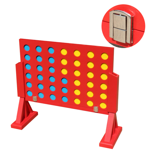  Giant Four in a Row Outdoor Lawn Game with Travel Bag for Backyard Camps for Age Range 5 to 7 Years