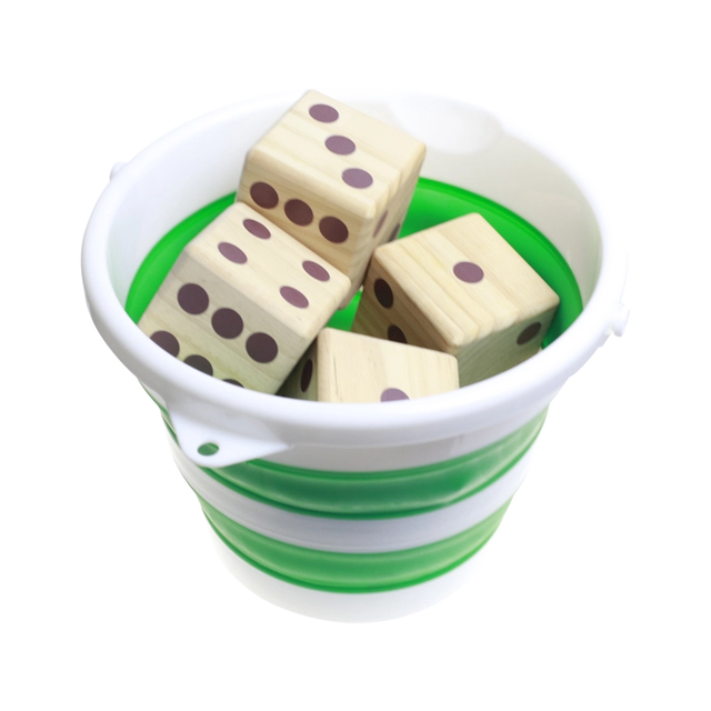 Dice Game Set for Adults, Kids, Families - Outdoor Wooden Dice Games Sets - Fun, Interactive Clean Family Games