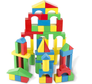 Wooden colorful Lewo Wooden Stacking Board Games Building Blocks for Kids Boys Girls