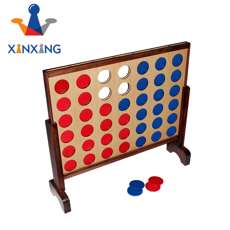 Outdoor game Giant 4 Connect in a Row with Carrying Case and Stained and Finished Legs and Frame