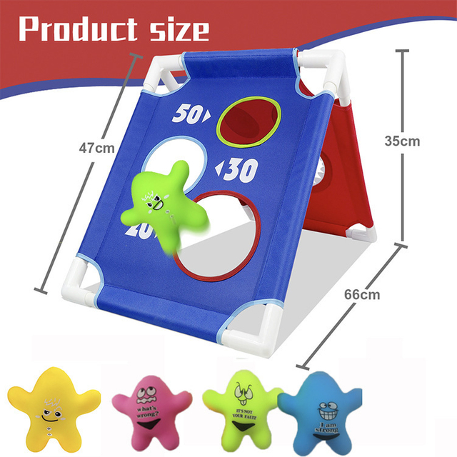 Portable Collapsible Cornhole Set with 2 Boards 8 Bean Bags Carrying Case for Yard Toss Game Indoor Outdoor Camping (3 X 2feet)