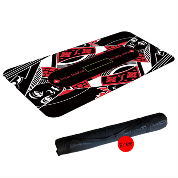 Professional Poker Mat 120 x 60 cm, Texas Hold'em Poker Rugs Deluxe Poker Table Mat