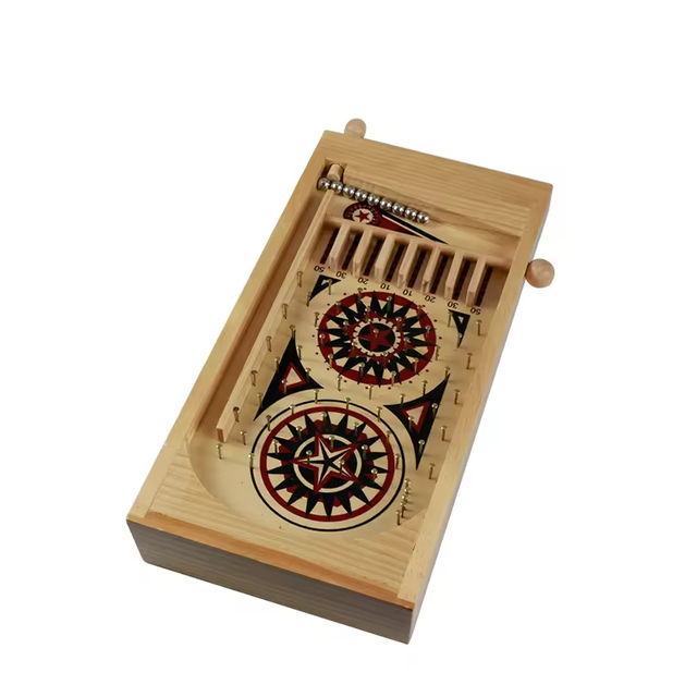 Wood Pinball Fun Tabletop Board Game