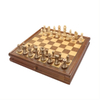 15 inch Wooden Chess Board Game Set with Drawer Classic Portable Travel Chess Set
