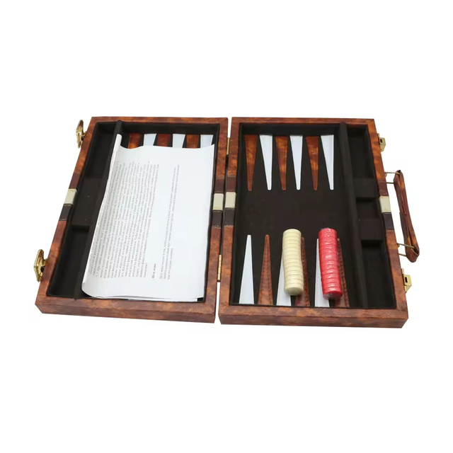  11" Backgammon Set Travel Backgammon Sets for Adults Small Size Classic Backgammon Board Game Case