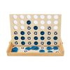 Mini Table Game Set Indoor Outdoor Neutral Wooden Travel CLASSIC BOARD GAME Board Games Coffee Table Decor Montessori Connect 4