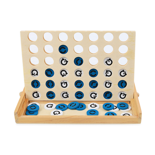  CLASSIC BOARD GAME Table Games Set Neutral Wooden Coffee Table Decor Travel Montessori Connect 4 in a Row