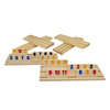 Custom Diy Wooden Rummy Tiles Set Wooden Racks Party Board Game