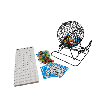 Regal Games Deluxe Bingo Game Set with Bingo Cage, Bingo Board, Bingo Balls, 50 Bingo Cards, and Bingo Chips