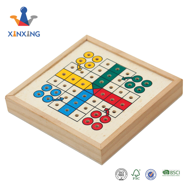 Ludo game with the poker domino mikado chess pieces