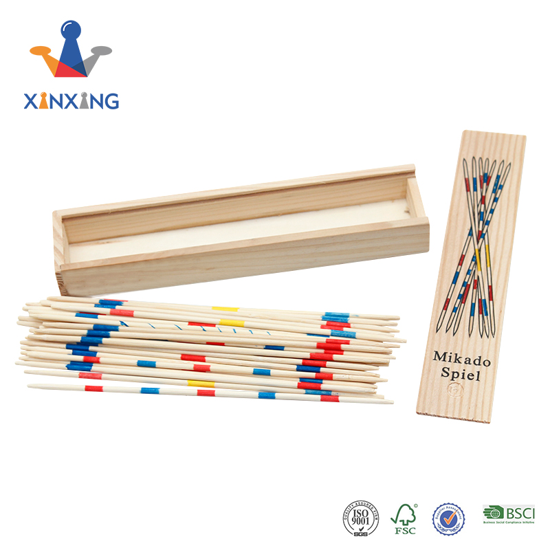 Colorful mikado wooden game set board game
