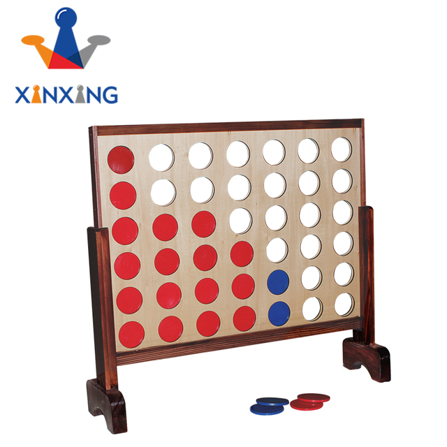 Outdoor game Giant 4 Connect in a Row with Carrying Case and Stained and Finished Legs and Frame