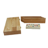 Rummy Cube Game Set 106 Rummy Tiles Game Classic Wooden Rummy Game with 4 Racks Portable for 2-4 Players