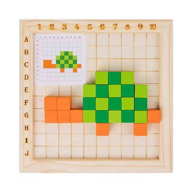 Educational Toy Puzzle A Fun and Educational Wooden Develop Color Recognition and Spatial Thinking with Colorful Cube.