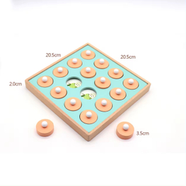 Wooden Memory Match Game 12-Pattern Matching Game for Toddlers Parent Child Interaction Toy Brain Games Montessori+