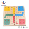 Wooden Flying Chess Game Board Airplane Flight Carpet for Family Party Toy for Kids and Adults