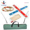 wooden Ring Toss Games For Kids and Outdoor Toys Keep Kids Active - Easy to Assemble and Includes Carry Bag with 5 rope rings