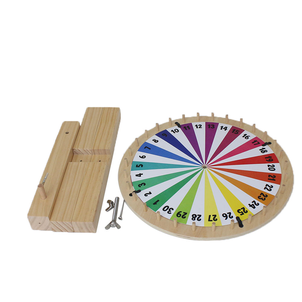 14" Picker Wheel Editable Color Prize Wheel Wall Tabletop 30 Slots for Fortune Spinning Game Carnival Tradeshow Accept Customize