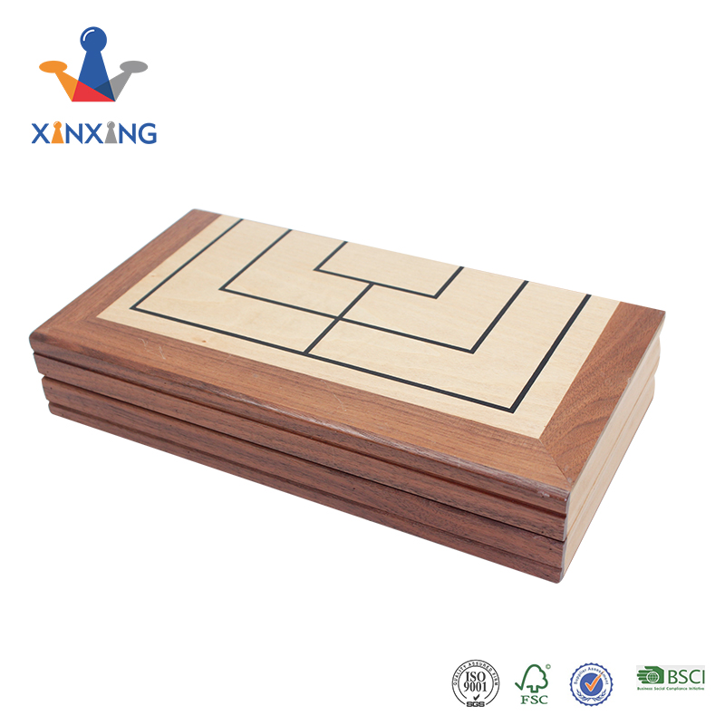 The Nine Men's Morris Wooden Board Game Both Backgammon And Chess Game