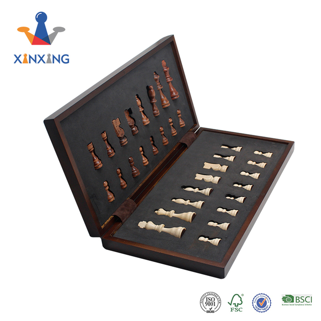 Luxury Chess Set International Chess Game with Wooden Pieces for Childrens
