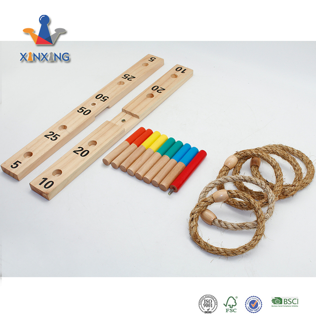 Ring Toss Games Set Family Outdoor Yard Games for Kids and Adults Includes 5 Rope Rings