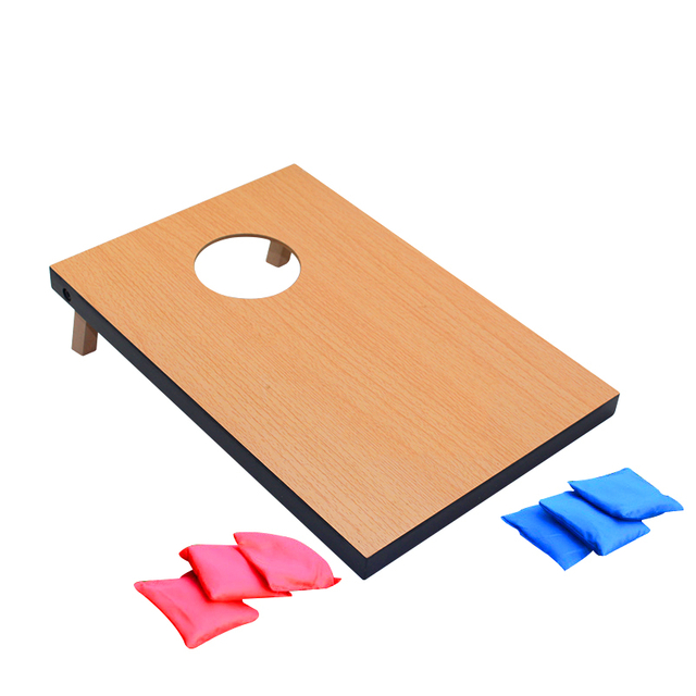 Educational Bean Toss Game Corn Hole Game And Corn Hole Board with Sand Bags And Outdoor Sport Wooden Corn Hole Coast Board Game