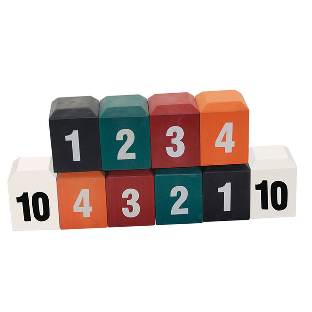 Colorful wooden blocks for kid to learn number