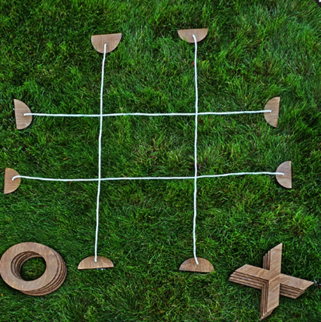 Giant Wooden Tic Tac Toe Game outdoor rope Tic Tac Toe 