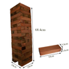 Giant Wooden Tumbling Tower (Stacks to 5+ Feet) Stained Solid Pinewood Blocks Stacking Game