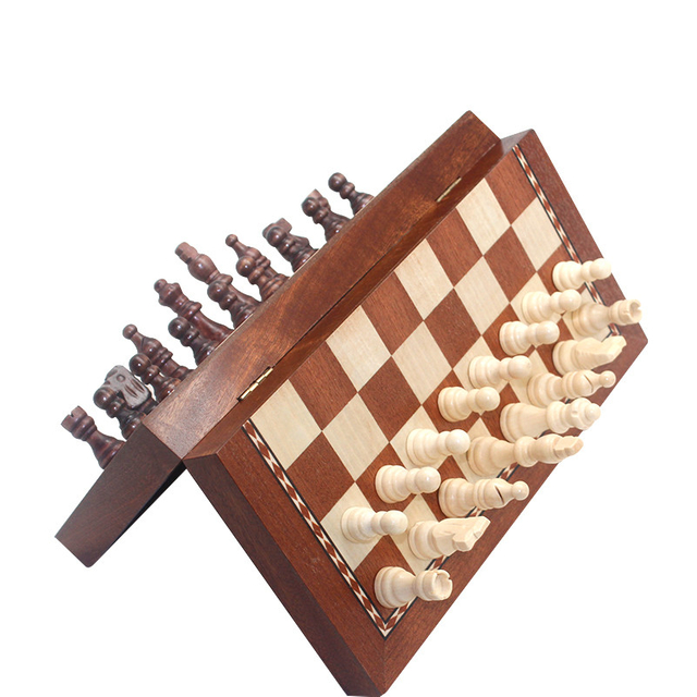 Xinxing Chess Set ,Foldable Wooden Chess Set for Kids and Adults, Storage for Piece, Handcraft Travel Chess Set, Prefect Choice for Birthday, Rewards for Beginner