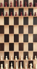 Wooden Wall Chess Board 3 Feet Straight Up Chess Pieces Included on Dark Brown White Vertical Wall Mounted Chess Set
