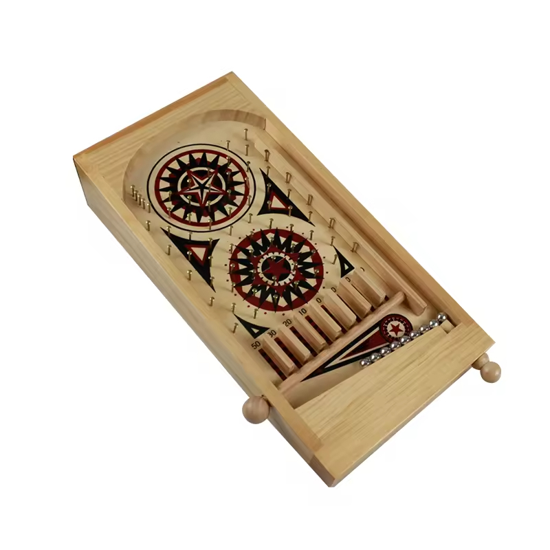 Wood Pinball Fun Tabletop Board Game