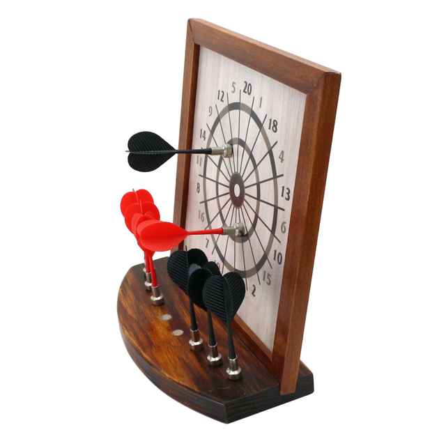 Novelty Toy Kids and Adults Dartboard Set with 6 Magnetic Darts Office Desk Game for Indoor Use Magnetic Dart Board