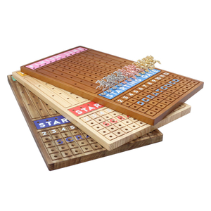 21 inches Solid Wood with 11 Metal Horses with 4 Dice and 2 Cards Finish Line Horse Racing Game Horse Race Board.
