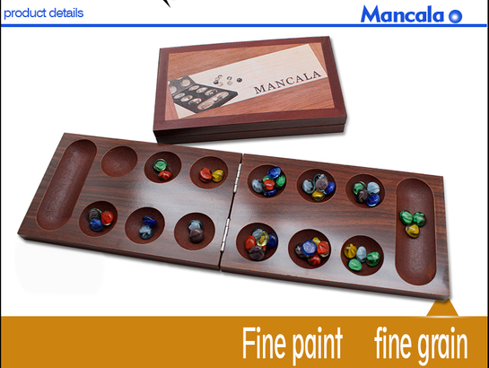  Wood Folding Mancala Board Game Travel Game Mancala Game, Solid