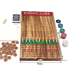  21 inches Solid Wood with 11 Metal Horses with 4 Dice and 2 Cards Finish Line Horse Racing Game Horse Race Board