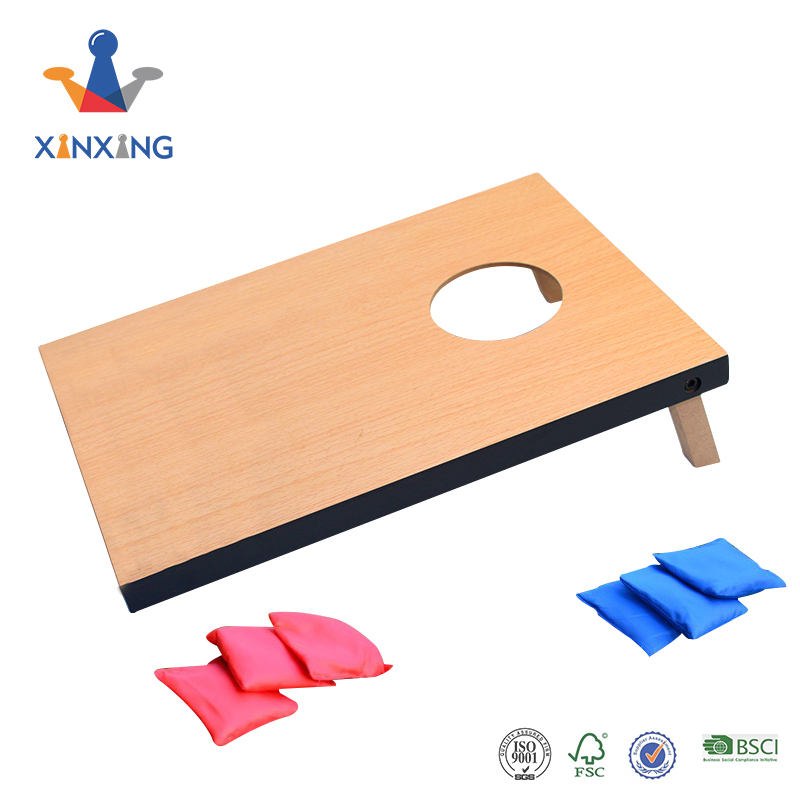 Educational Bean Toss Game Corn Hole Game And Corn Hole Board with Sand Bags And Outdoor Sport Wooden Corn Hole Coast Board Game