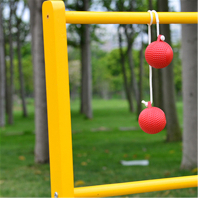 Wooden Ladder Toss Double Wooden Ladder Ball Game with Finished Wood And Durable Nylon Carrying Case