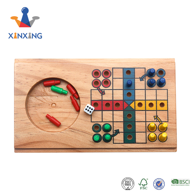 New ludo classic game wooden board game