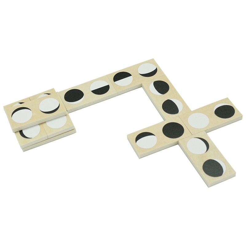 Sublimation Domino Game Set Table Game Wooden Dominoes，Double 6 Professional Domino Tiles with Spinner in Wooden Box